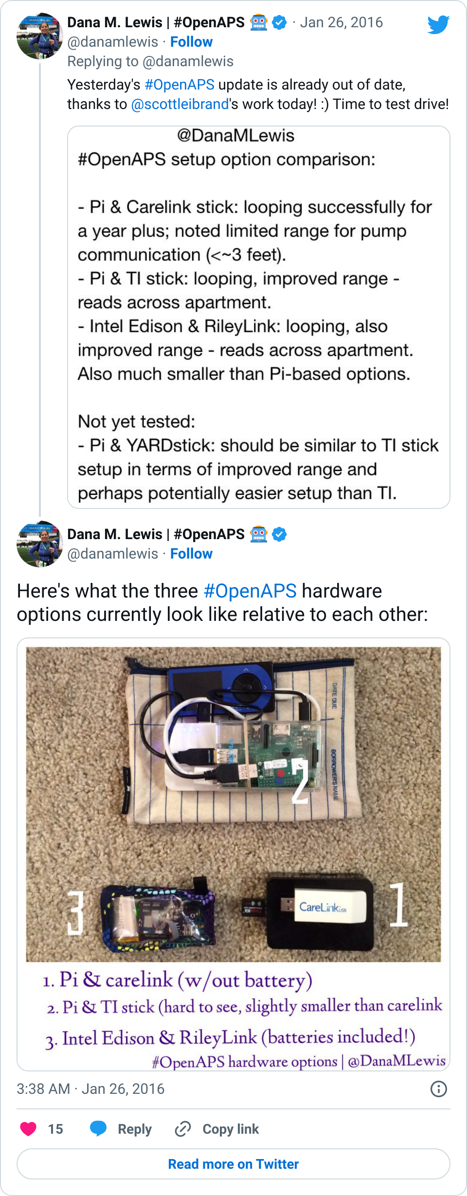 List of hardware for OpenAPS