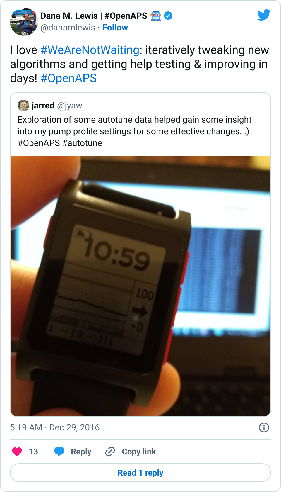 Highlighting someone successfully using Autotune to help adjust baseline settings