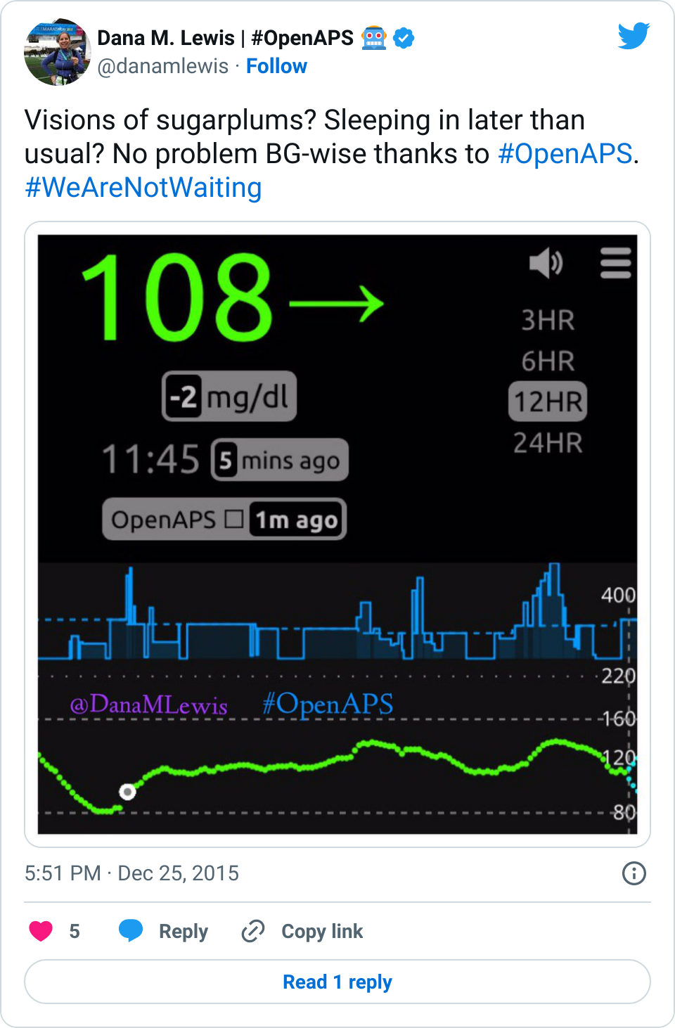 Overnight safely looping with OpenAPS