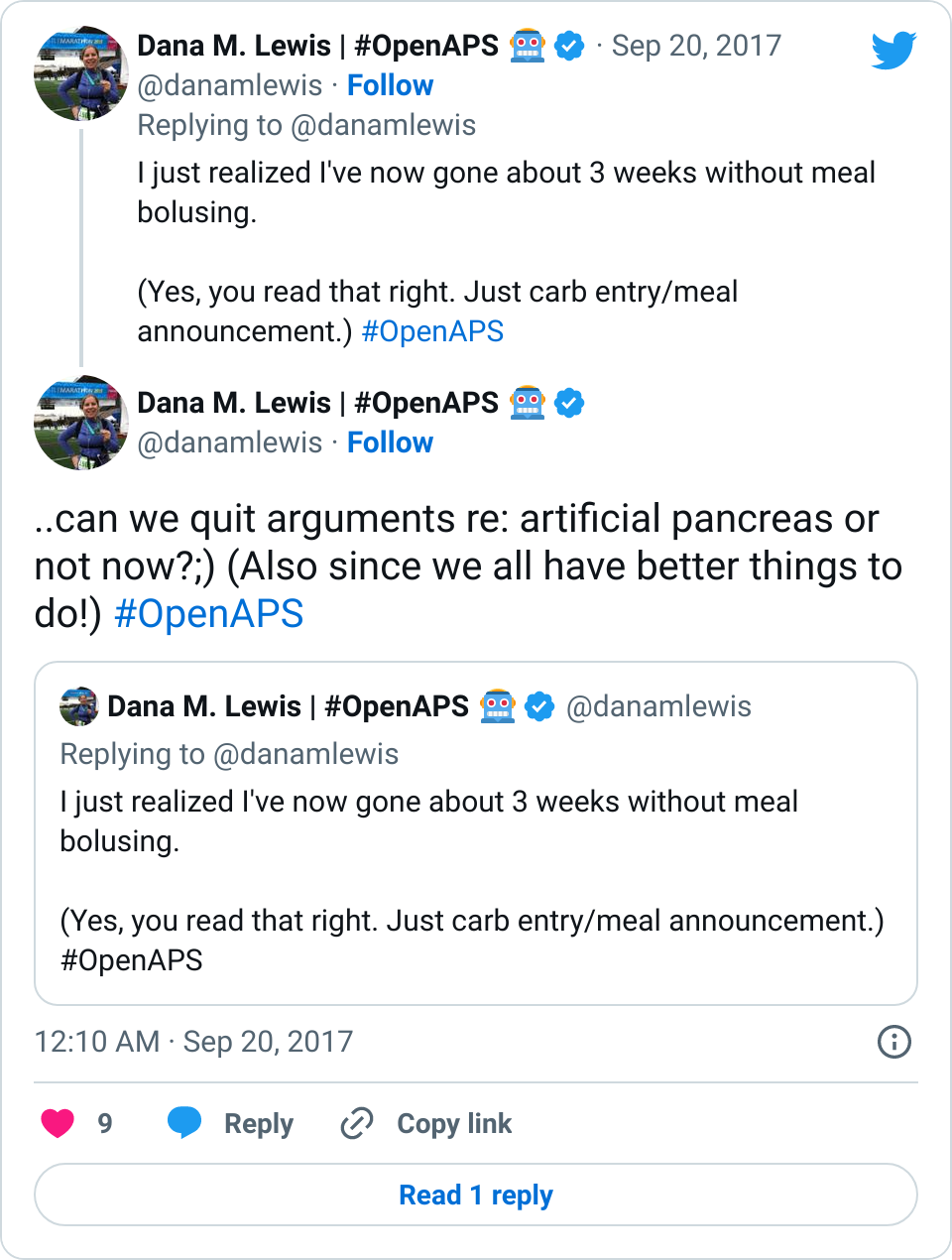 Suggesting no meal bolus means we can quit arguing about the name "artificial pancreas"