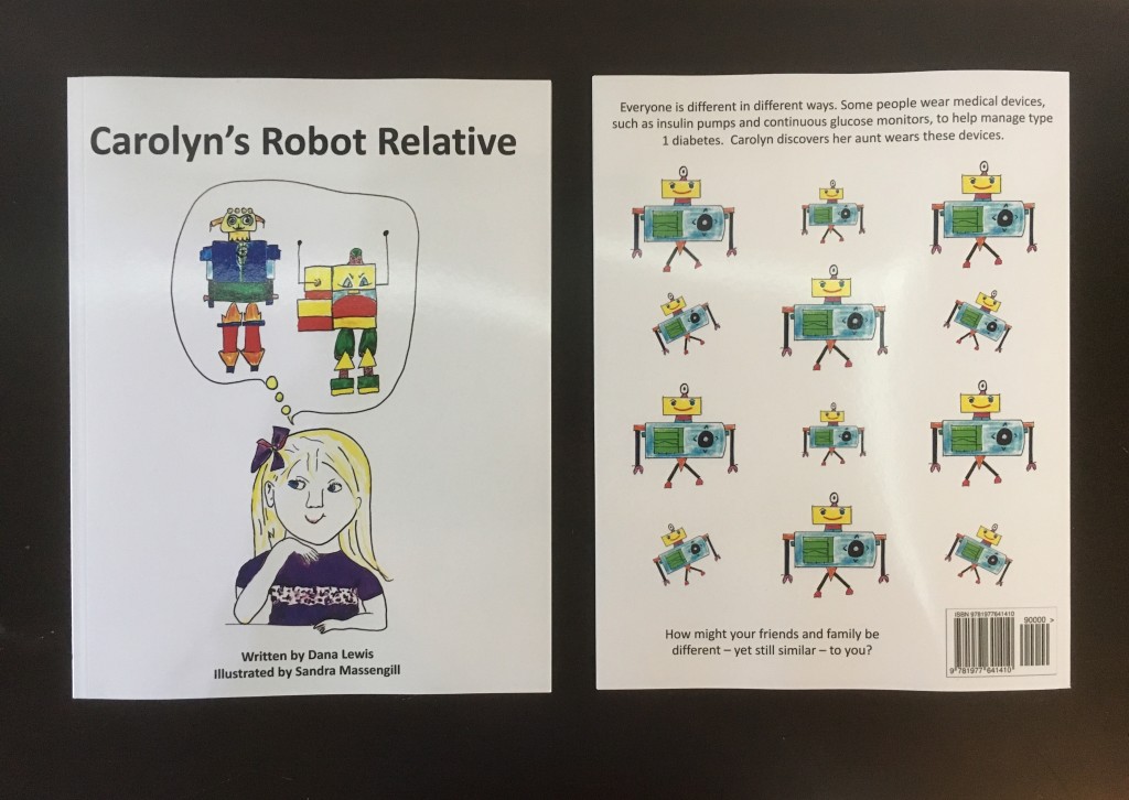 front and back of "Carolyn's Robot Relative" by @DanaMLewis