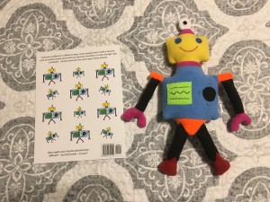 CGM robot stuffy from Carolyn's Robot Relative by DanaMLewis