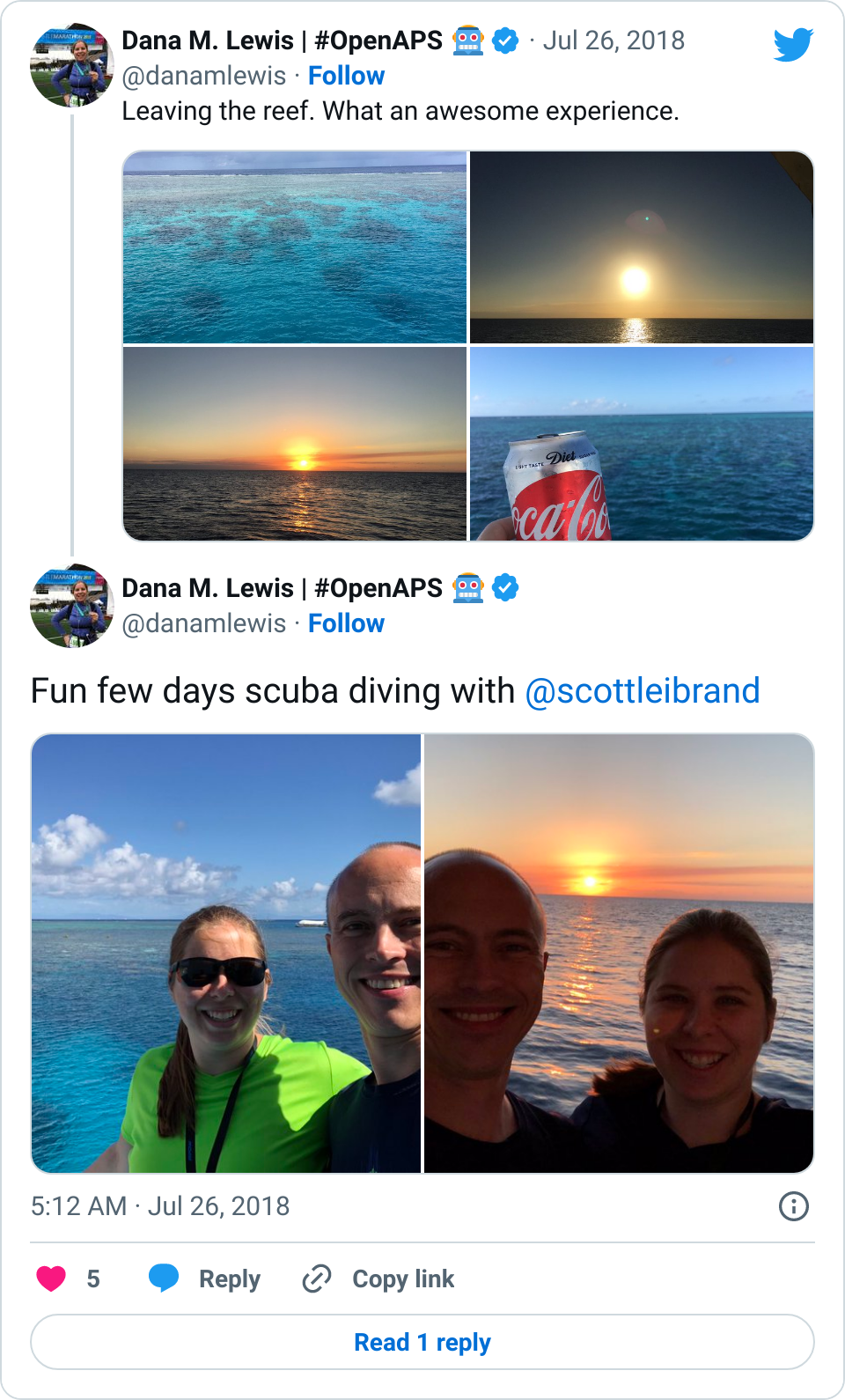 Various views from our scuba diving trip